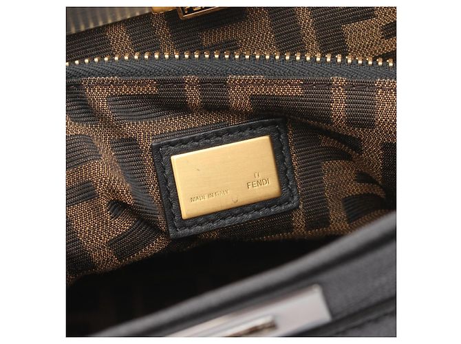 Borsa 2-Way Fendi Peekaboo Large Nero - vista 4