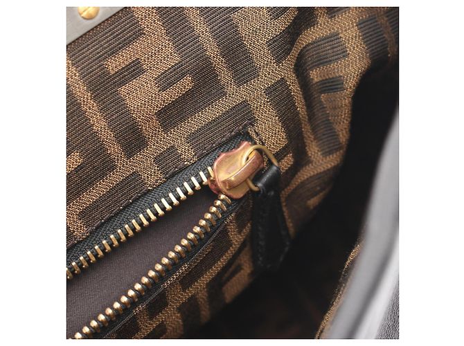 Borsa 2-Way Fendi Peekaboo Large Nero - vista 7