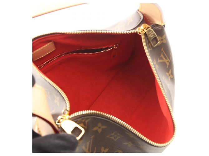 Borsa a Spalla Louis Vuitton Slouchy PM Monogram Marrone Monogramma - vista 3