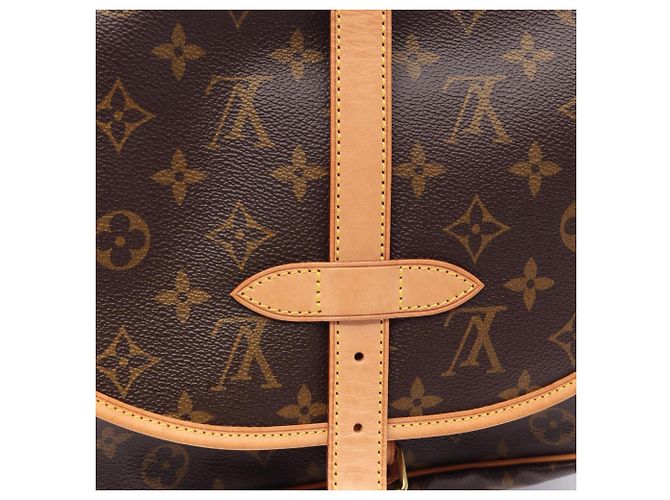 Borsa a tracolla Louis Vuitton Saumur 30 Monogram Marrone Monogramma - vista 7