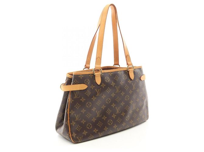 Borsa Louis Vuitton Batignolles Horizontal Marrone Monogramma - vista 2