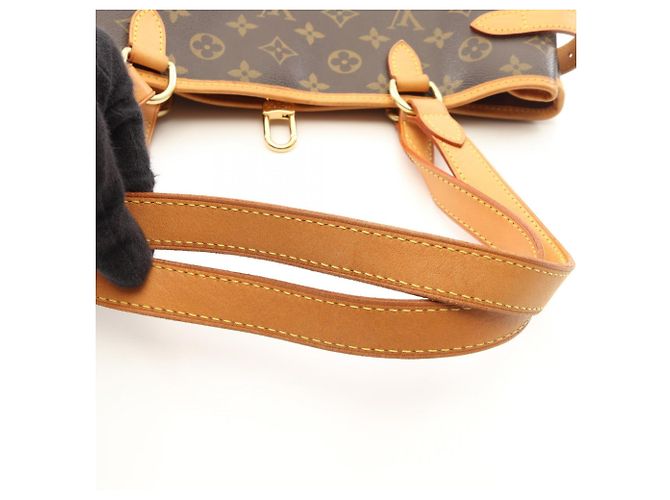 Borsa Louis Vuitton Batignolles Horizontal Marrone Monogramma - vista 8