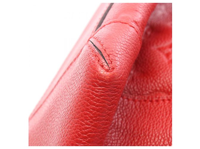 Borsa a tracolla Louis Vuitton Bagatelle Monogram Empreinte Nero Rosso - vista 6