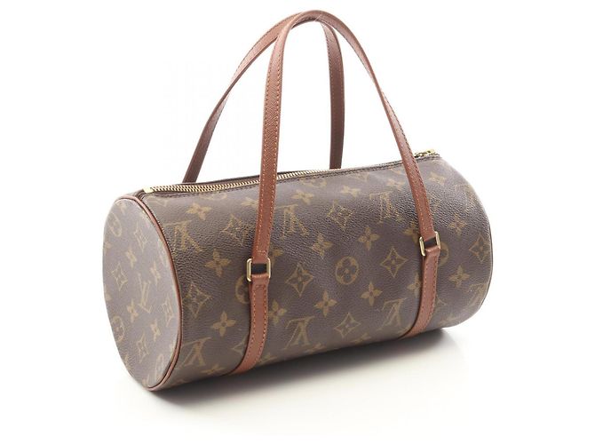 Borsa Louis Vuitton Papillon 26 Marrone Monogramma - vista 2