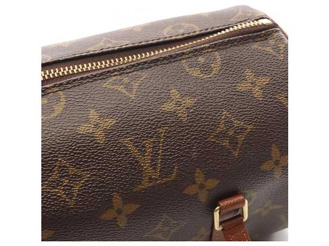 Borsa Louis Vuitton Papillon 26 Marrone Monogramma - vista 8