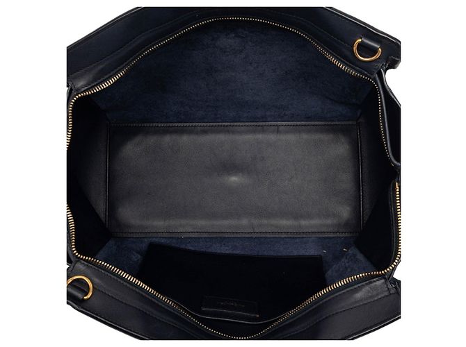 Borsa Tote Downtown con logo Saint Laurent YSL Blu navy - vista 4