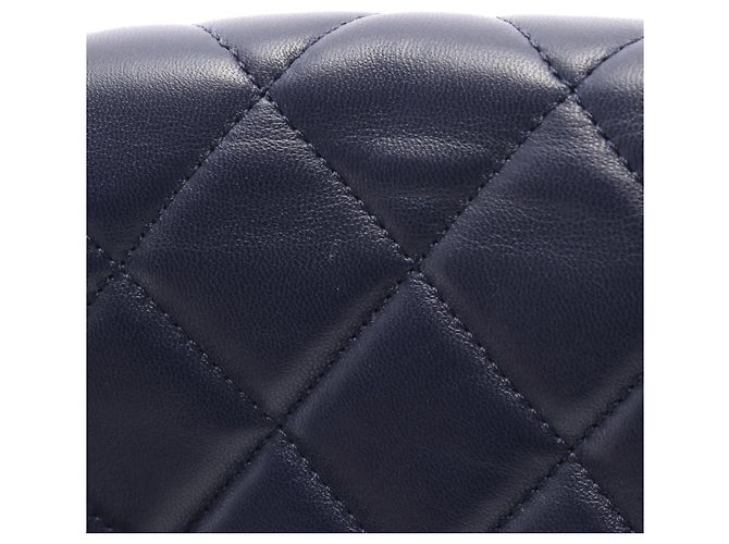 Timeless Borsa Chanel Matelassé Small Flap Blu navy - vista 10