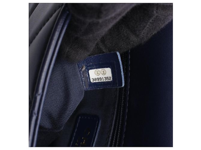 Timeless Borsa Chanel Matelassé Small Flap Blu navy - vista 5