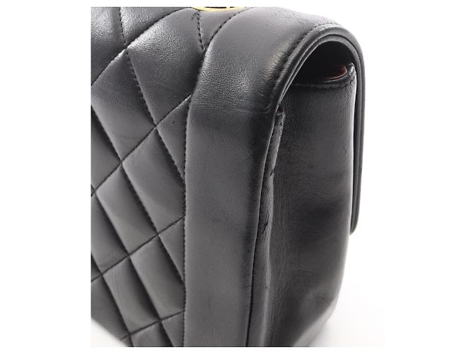 Borsa a Spalla Chanel Matelassé Diana Flap Nero - vista 7