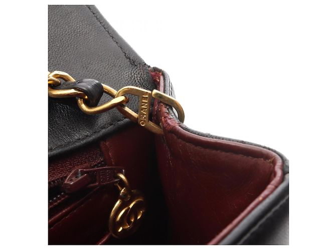 Borsa a Spalla Chanel Matelassé Diana Flap Nero - vista 9