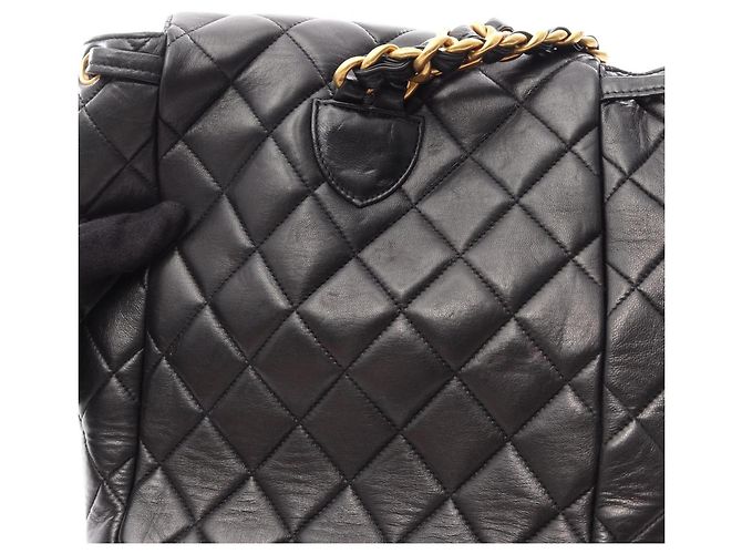 Zaino/Borsa Chanel Matelassé Turnlock Nero - vista 10