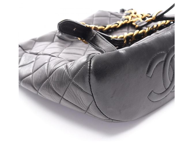 Zaino/Borsa Chanel Matelassé Turnlock Nero - vista 11