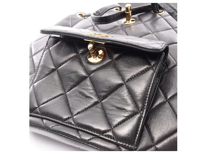 Zaino/Borsa Chanel Matelassé Turnlock Nero - vista 8