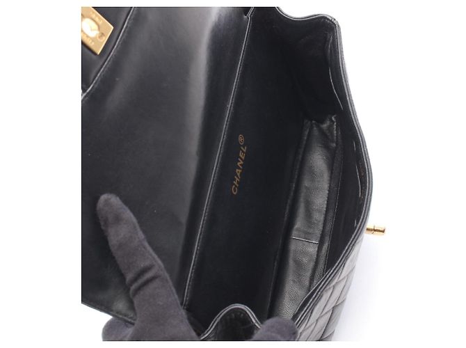 Borsa a Spalla Chanel Matelassé Double Face Nero - vista 4