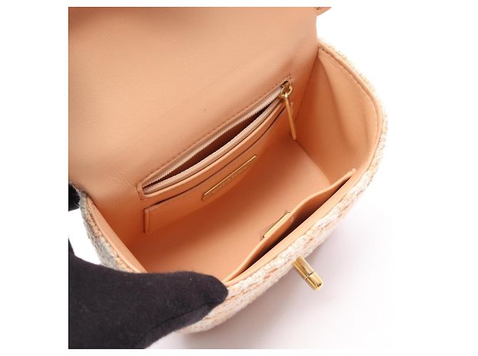 Vanity Borsa a Spalla 2-Way Matelassé Chanel Bianco Beige - vista 3