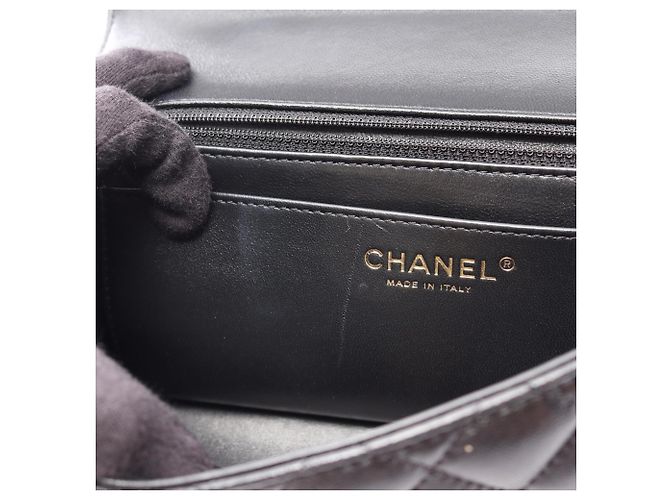 Borsa Chanel Matelassé Top Handle 2-Way Nero - vista 6