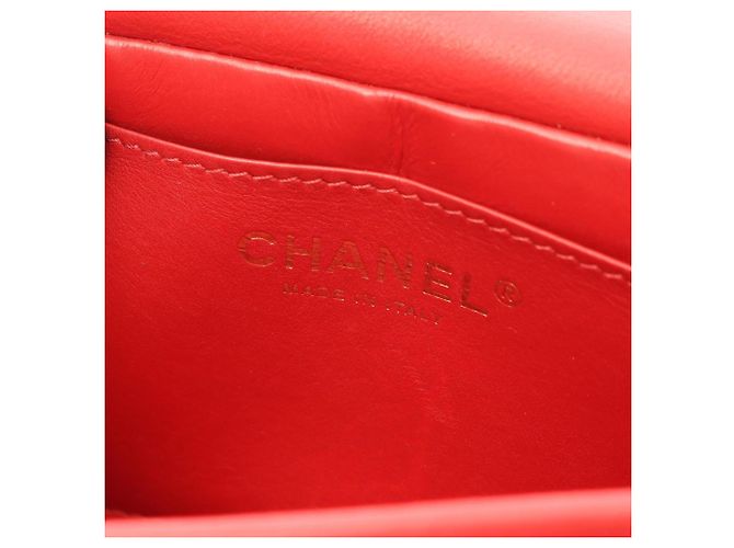 Borsa a tracolla mini matelassé Chanel Rosso - vista 4