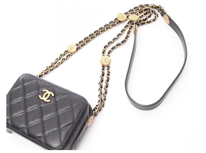 Borsa Chanel Matelassé Mini Camera Bag Nero - vista 8