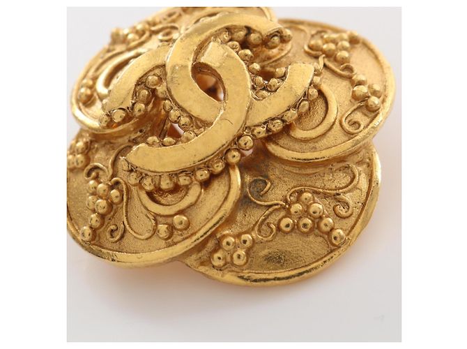 Orecchini a clip Chanel Coco Mark Flower placcati oro D'oro - vista 8