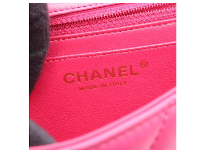 Mini borsa a tracolla Chanel Chevron V-Stitch Rosa - vista 4