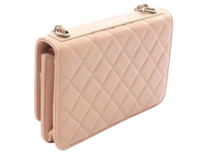 Borsa a Spalla Chanel Trendy CC Beige - vista 2