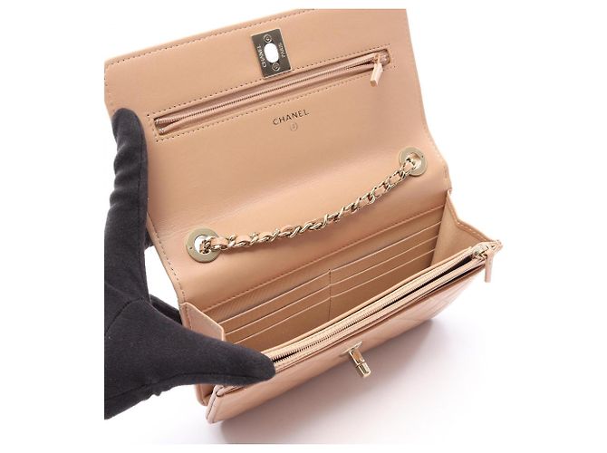Borsa a Spalla Chanel Trendy CC Beige - vista 3
