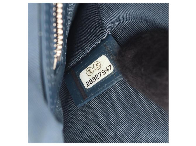 Chanel Boy Second Bag Clutch Handtasche Marineblau - Ansicht 5
