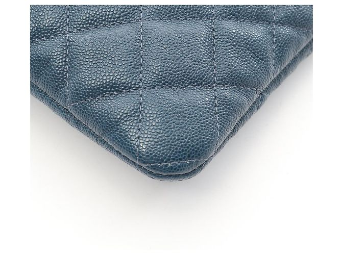 Chanel Boy Second Bag Clutch Handtasche Marineblau - Ansicht 6