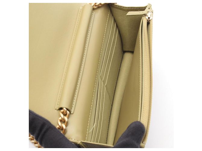 Borsa a Spalla Chanel Boy Matelassé Cachi - vista 3