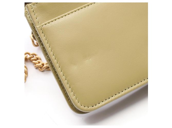 Borsa a Spalla Chanel Boy Matelassé Cachi - vista 6