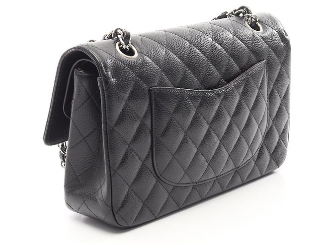 Borsa a tracolla Chanel Matelassé Double Flap Nero - vista 2