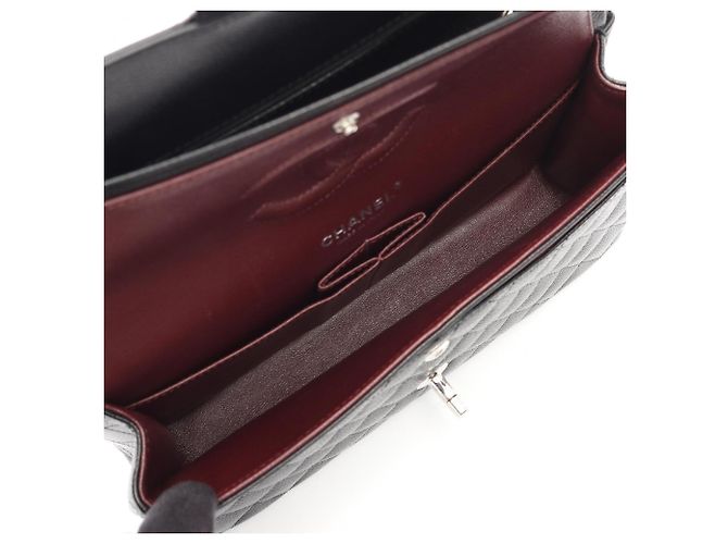 Borsa a tracolla Chanel Matelassé Double Flap Nero - vista 3