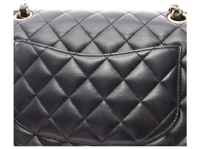 Borsa a tracolla Chanel Matelassé Double Flap Nero - vista 14