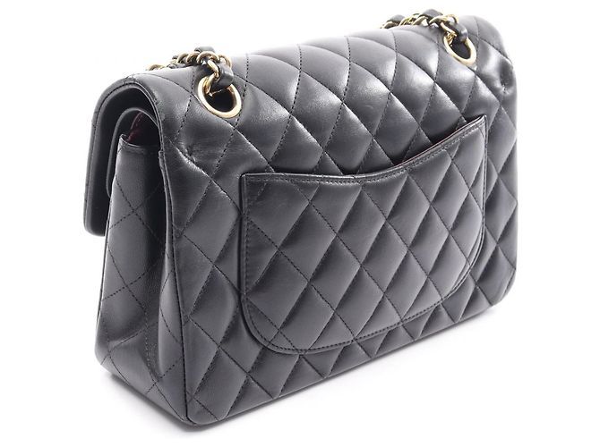 Borsa a tracolla Chanel Matelassé Double Flap Nero - vista 2