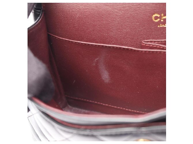 Borsa a tracolla Chanel Matelassé Double Flap Nero - vista 6