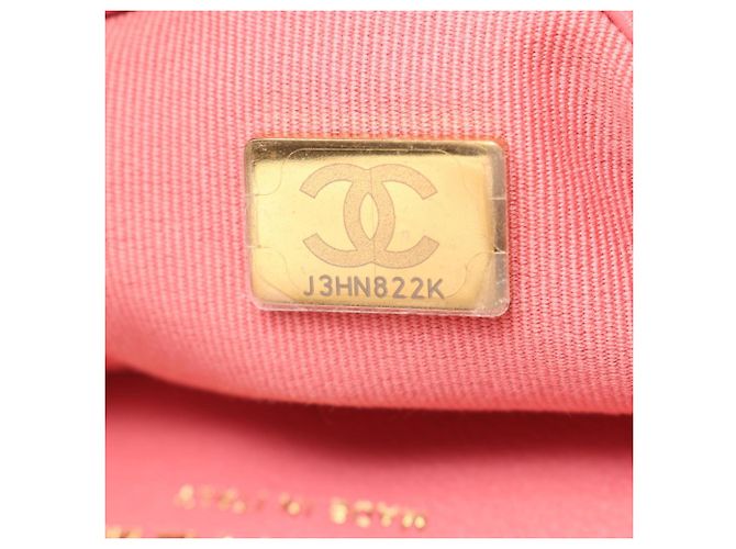 Borsa a tracolla Chanel Matelassé in agnello rosa - vista 5