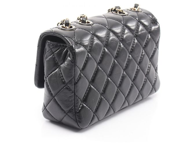 Borsa a tracolla Chanel Matelassé in agnello Nero - vista 2
