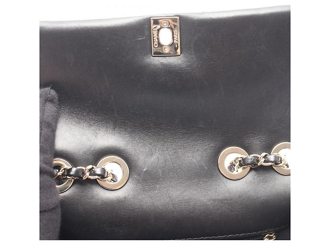 Borsa a tracolla Chanel Matelassé in agnello Nero - vista 6
