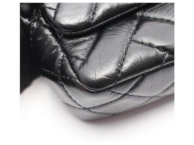 Borsa a tracolla Chanel Matelassé in agnello Nero - vista 7