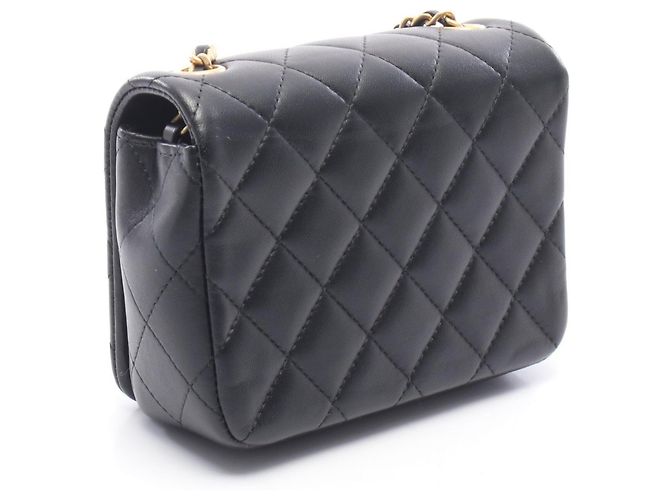 Borsa Chanel Matelassé in agnello nero - vista 2