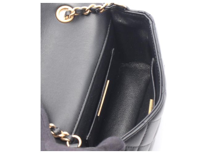 Borsa Chanel Matelassé in agnello nero - vista 3