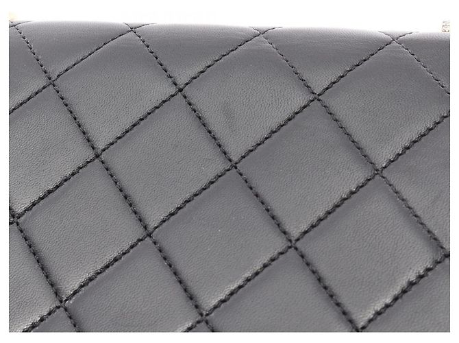 Timeless Borsa a tracolla Chanel Matelassé in agnello nero - vista 8