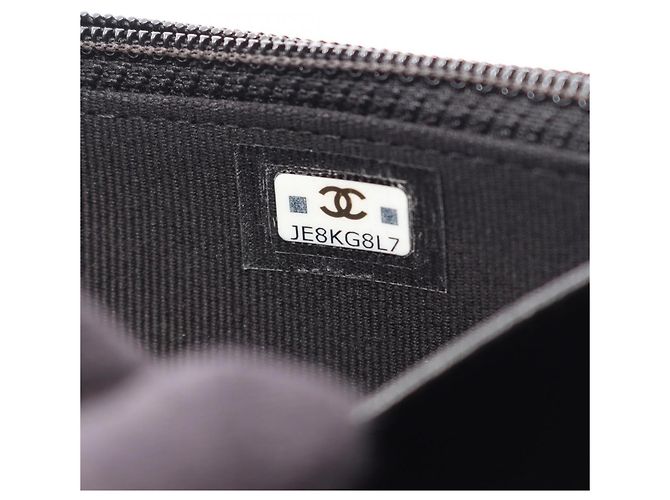 Borsa a mano Chanel Matelassé in pelle nera Nero - vista 5