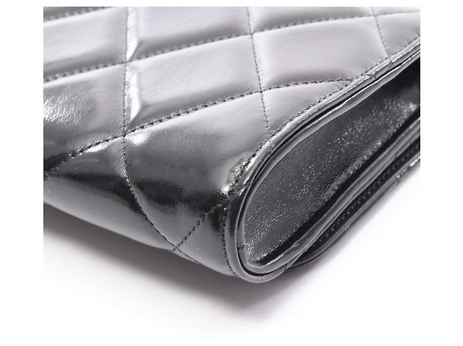 Borsa a mano Chanel Matelassé in pelle nera Nero - vista 6
