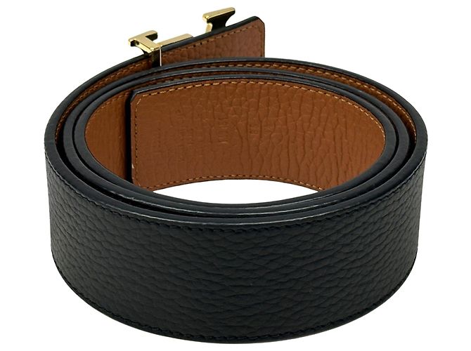Louis Vuitton Men's Reversible Leather Belt Brown Black Golden - view 3