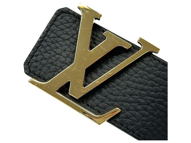 Louis Vuitton Men's Reversible Leather Belt Brown Black Golden - view 5