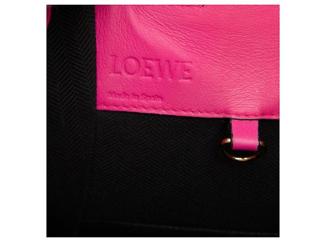 Borsa a mano piccola Loewe Anagram Hammock Rosa Bianco - vista 5