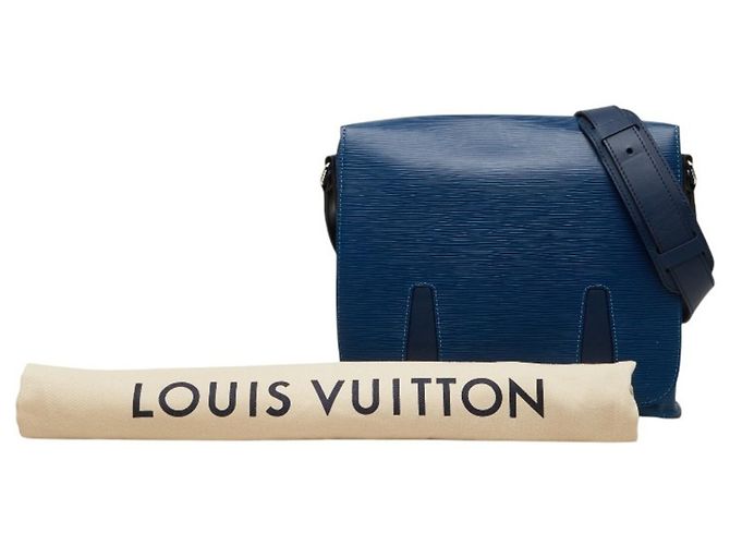 Louis Vuitton Epi Harrington Messenger PM Schultertasche Blau - Ansicht 12