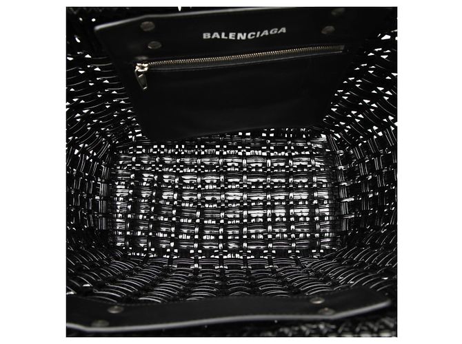 Borsa Tote Balenciaga Bistro S Nero - vista 4