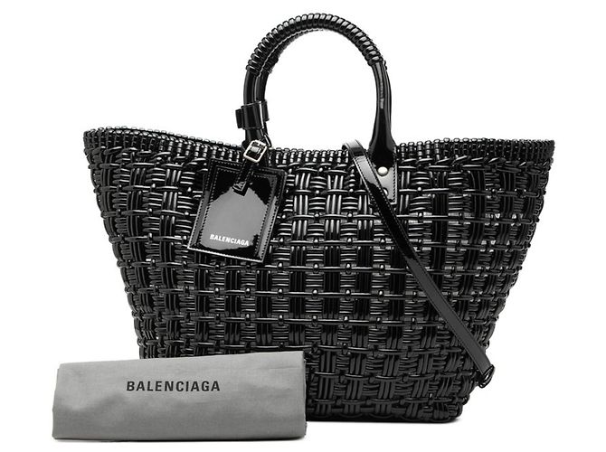 Borsa Tote Balenciaga Bistro S Nero - vista 7